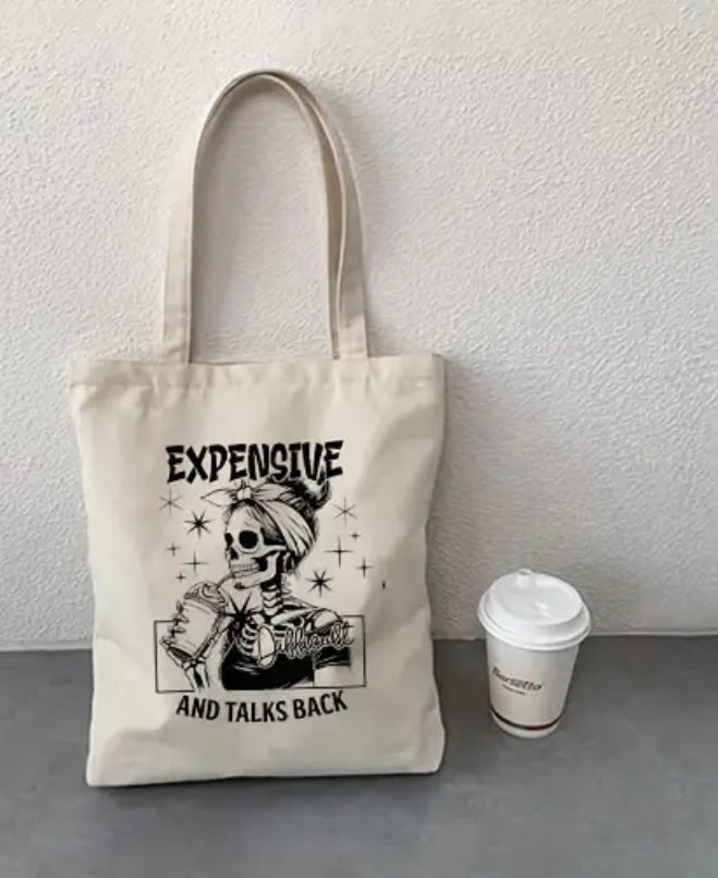 Expensive Difficult and Talks Back Small Canvas Tote Bag