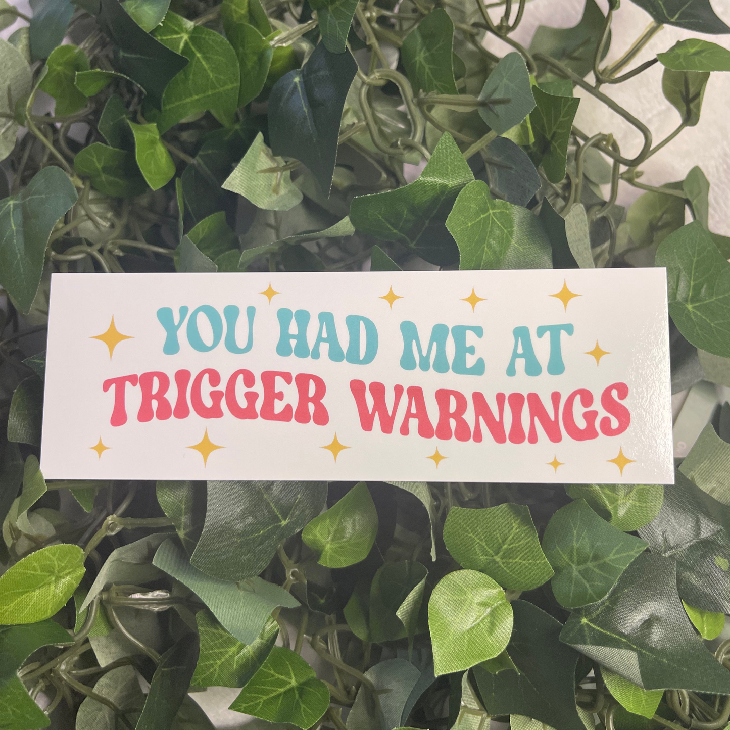 Trigger Warning Bookmark